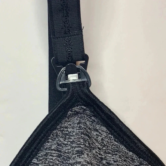 Heather Grey Nursing Maternity Bra Removable Pads Medium - Picture 3 of 9